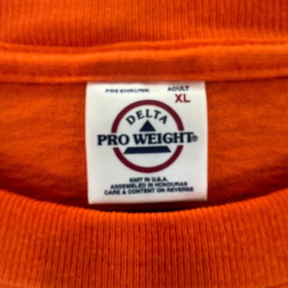 Vintage Y2k TOPPLE THE TURTLES‎ VA vs MD T Shirt Men's XL Orange Delta READ
